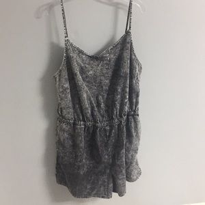 Forever21 Plus Grey Demin Romper